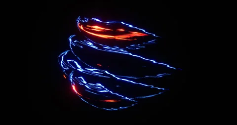 Claws slash effect on black background Stock Footage 317885836