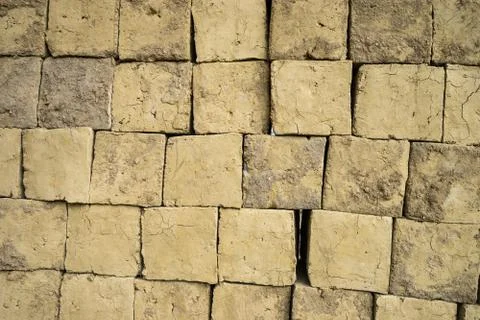 Clay adobe blocks Stock Photos