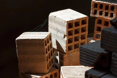 Clay Block Bricks Stock Photos