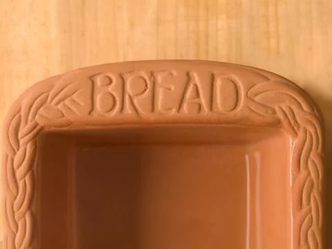 Clay bread baking pan Stock Photos