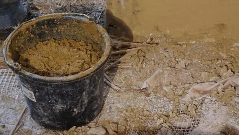 Clay bucket Stock Photos
