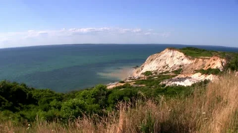 Clay cliffs Martha's Vineyard; 8 Video stock 12279870