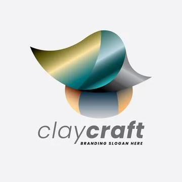 Clay Craft Logo Stock Illustration