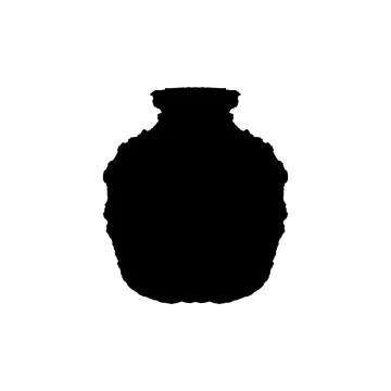 Clay cup icon. Simple style clay cup shop big sale poster background symbol.. Stock Illustration