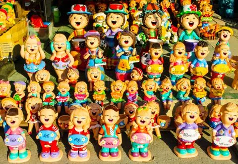 Clay dolls Stock Photos