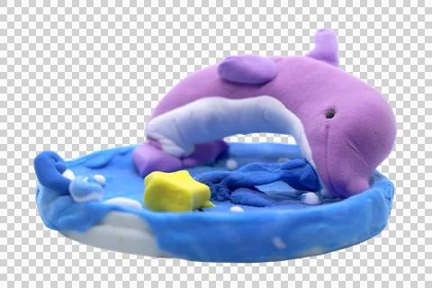Clay Dolphin Sculpture Stock Photos
