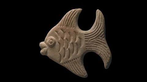 Clay fish figurine Vidéo 129510001
