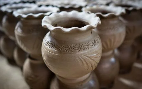 Clay jar Stock Photos