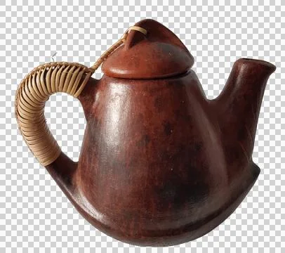 Clay kitchenware assortment set. Cup, mug, vessel, jug, plate, pot, vase, k.. Stock Photos