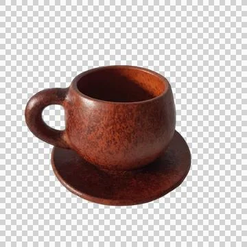 Clay kitchenware assortment set. Cup, mug, vessel, jug, plate, pot, vase, k.. Stock Photos