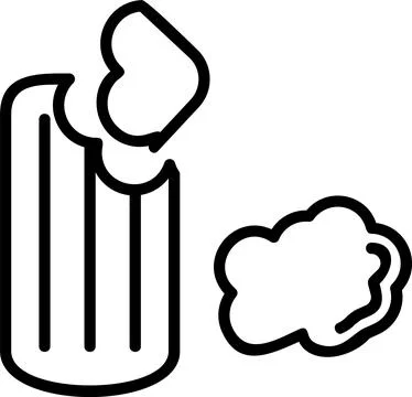 Clay Line Icon Design Stock Illustration