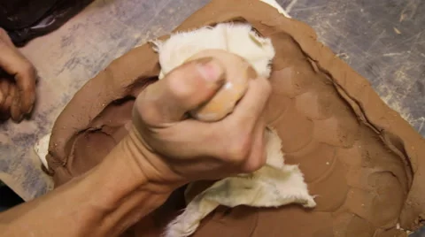 Clay modeling Stock Footage 44219930