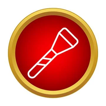 Clay modeling tool spatula line icon concept Ilustração Stock
