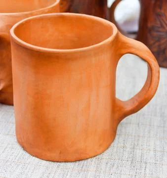 Clay mug Stock Photos