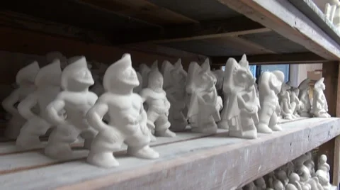 Clay objects figures, people Stock Footage 41644191