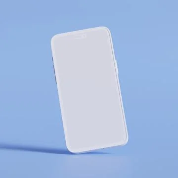 Clay phone 3D rendering illutration for mockup collection (4) Illustrazione stock