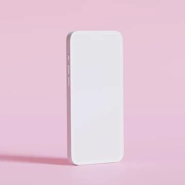 Clay phone 3D rendering illutration for mockup collection (5) Illustrazione stock
