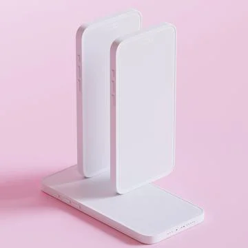 Clay phone 3D rendering illutration for mockup collection (36) Ilustración de archivo