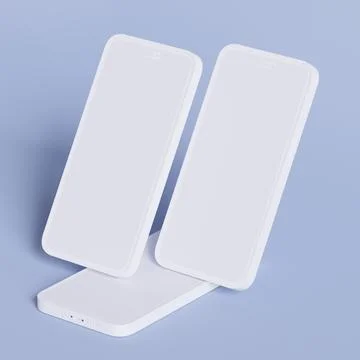Clay phone 3D rendering illutration for mockup collection (38) Stock-Illustration