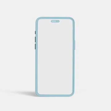 Clay phone on white background (1) Illustrazione stock