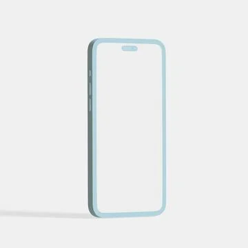 Clay phone on white background (4) イラスト素材