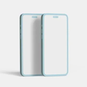 Clay phone on white background (5) Illustrazione stock