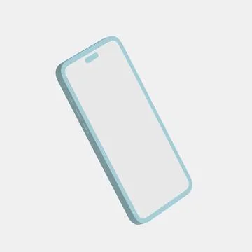 Clay phone on white background (9) イラスト素材