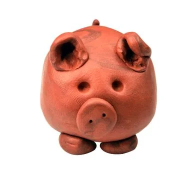 Clay pig Stock Photos