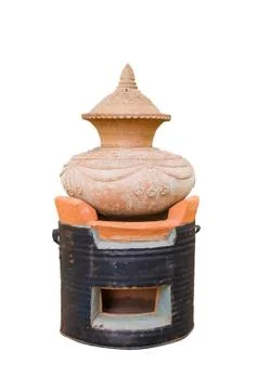Clay pot. Stock Photos
