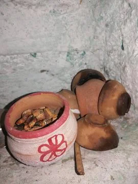 The clay pot Foto stock
