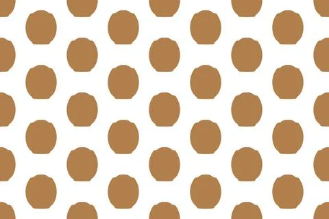 Clay pot seamless pattern design Stock Illustration