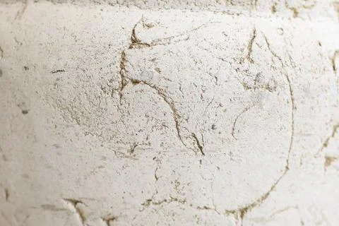 Clay pot sufrace texture background in deep crack and scratches Stock Photos