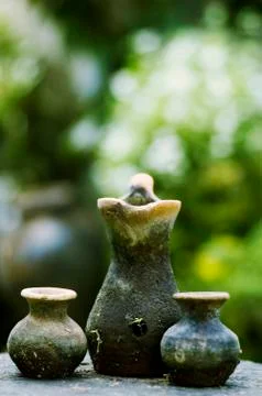 Clay pots Foto stock