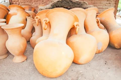 Clay pots Stock Photos