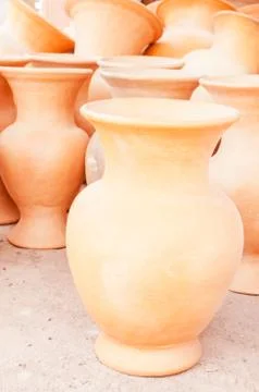 Clay pots Stock Photos