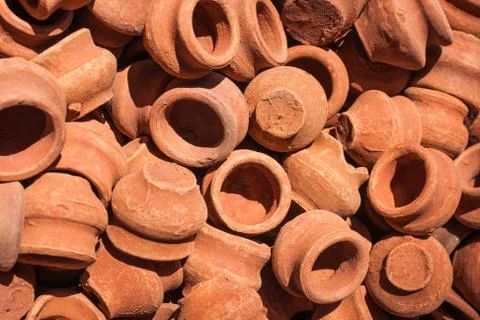 Clay pots Stock Photos