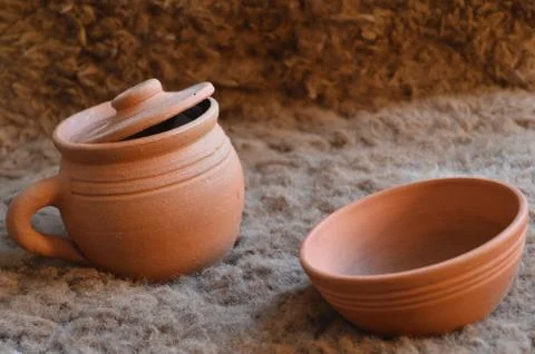 Clay pots Stock Photos