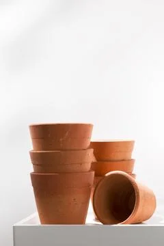Clay pots. Stock Photos