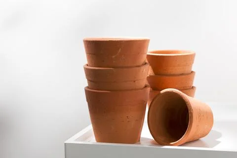 Clay pots. Stock Photos