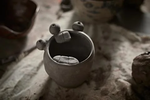 Clay pottery ceramic Stock Photos
