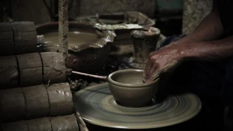 Clay pottery Stock Photos