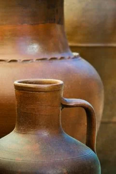 Clay pottery Stock Photos