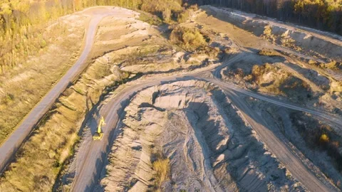 Clay quarry in autumn. Stock Footage 170756115