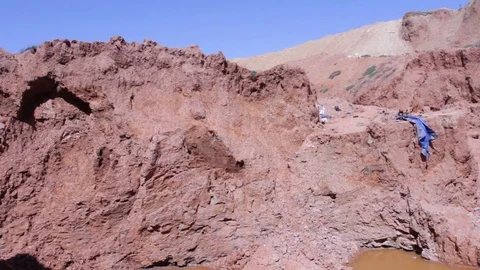 The Clay of Safi: from the valley to the workshop Stock Footage 124585488