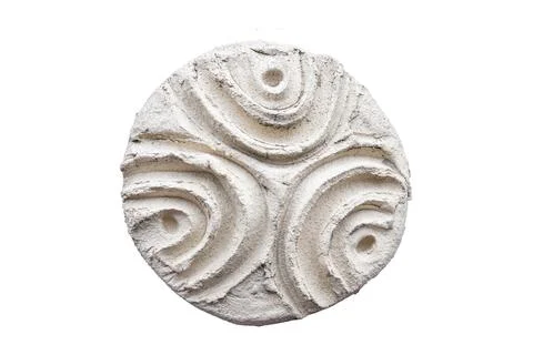 Clay stucco with a pattern. Stock Photos