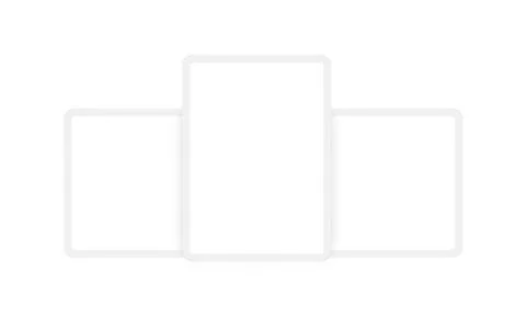 Clay Tablet Computers Mockups with Vertical and Horizontal Screens Stock Illustration