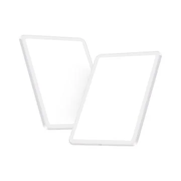 Clay Tablet Mockups With Blank White Screens Stock Illustration