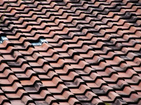 Clay tile pattern Stock Photos