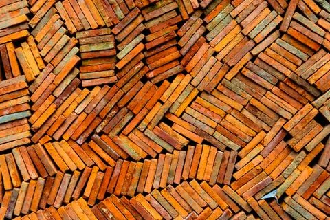 Clay tiles Stock-Fotos