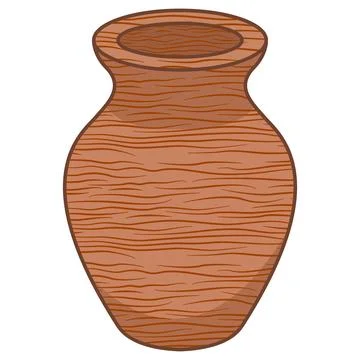 Clay Vase Stock Illustration